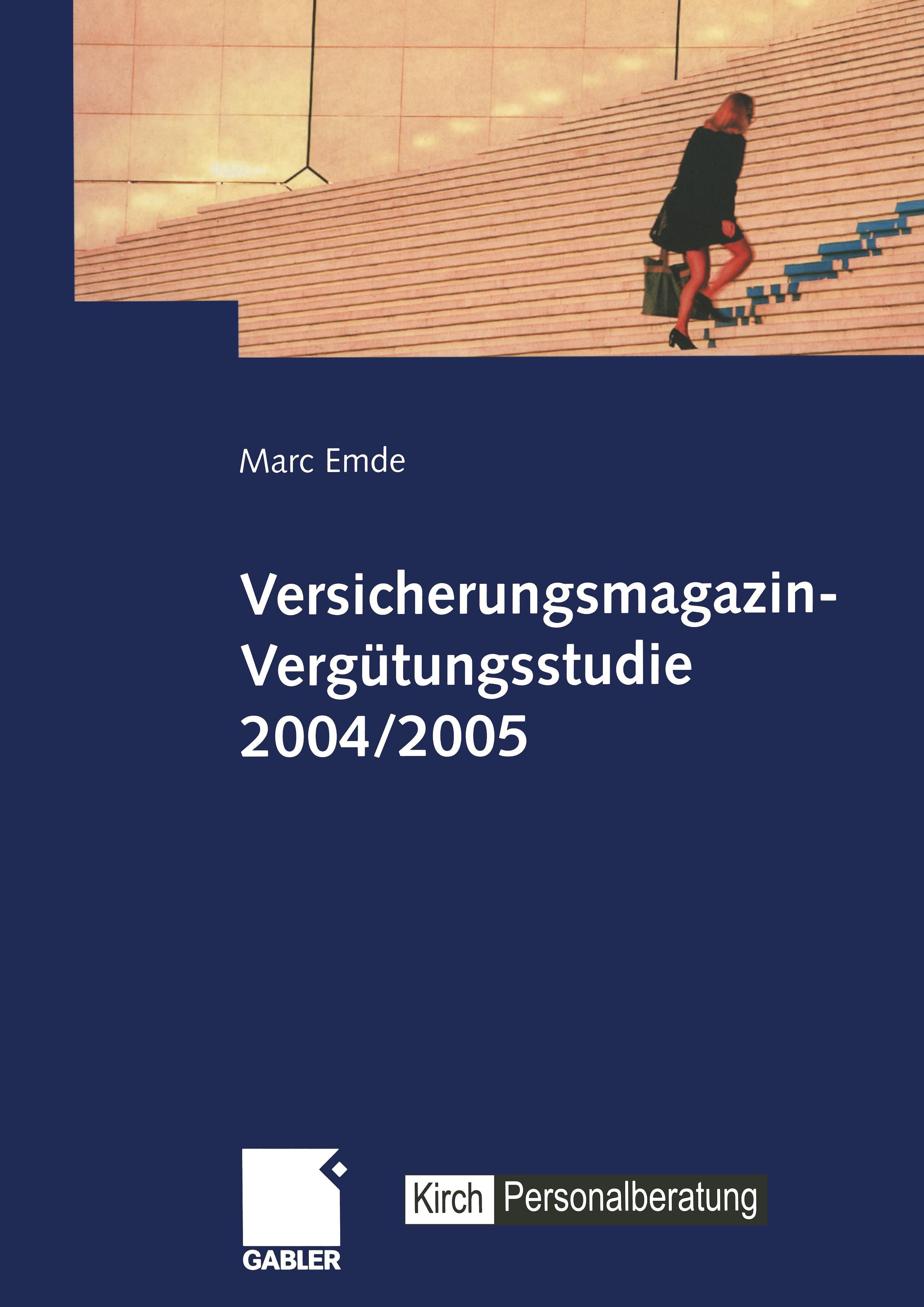 Vorderes Coverbild Versicherungsmagazin-Vergütungsstudie 2004/2005