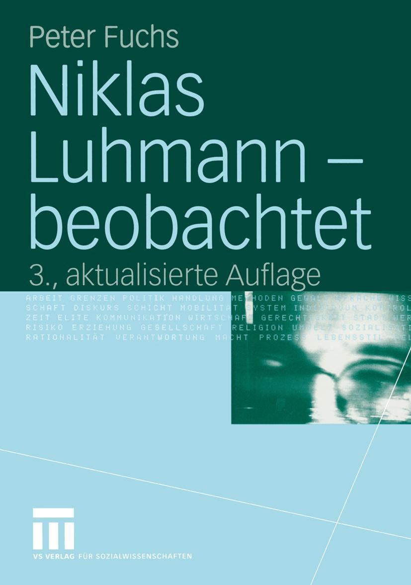 Vorderes Coverbild Niklas Luhmann - beobachtet