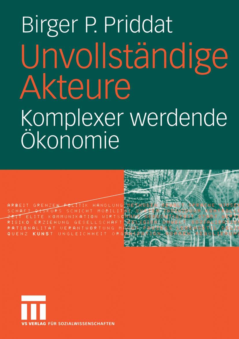 Vorderes Coverbild Unvollständige Akteure