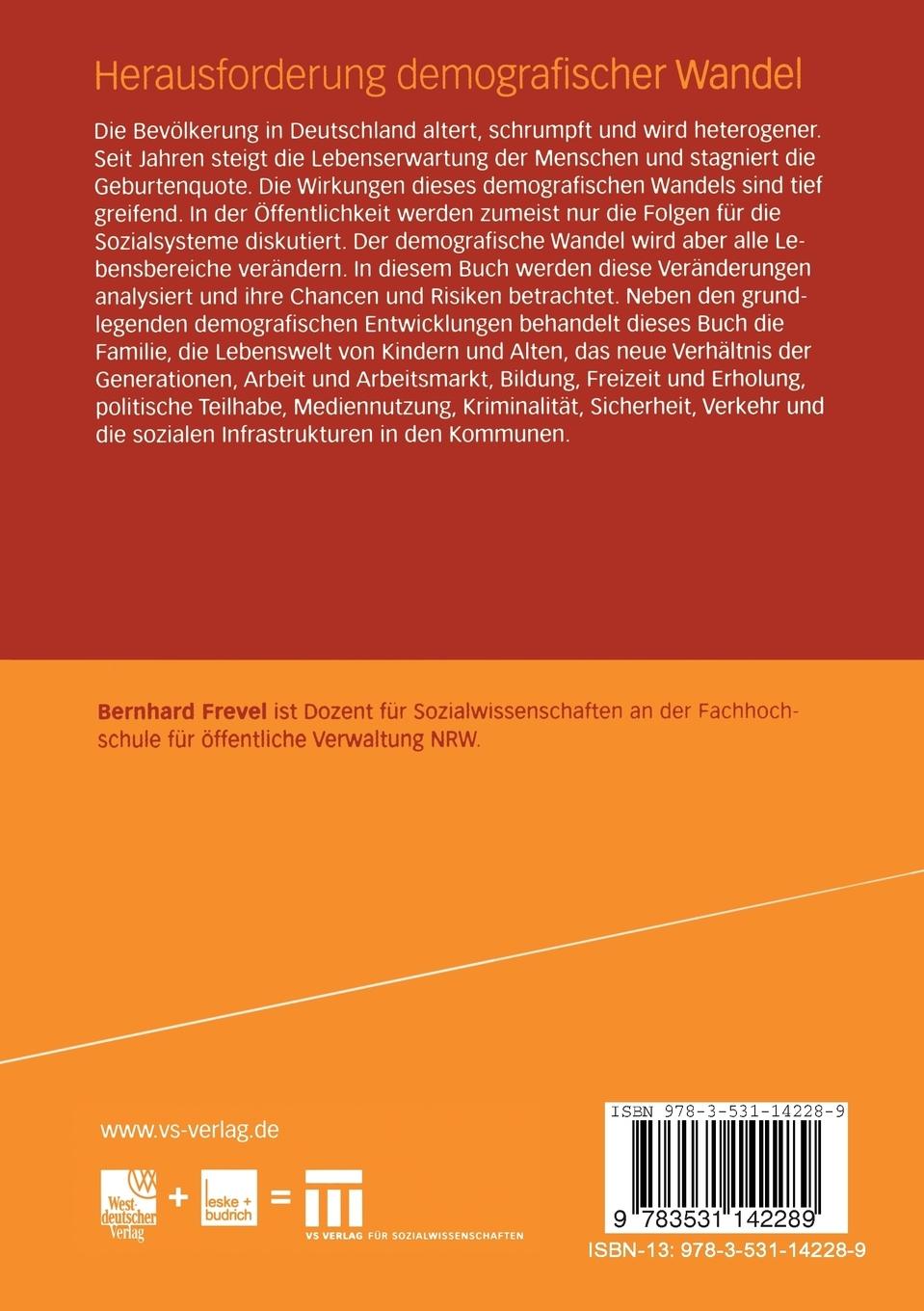 Rückseitencover Herausforderung demografischer Wandel