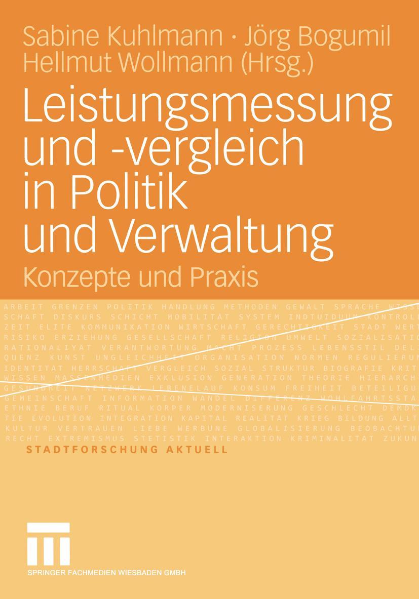 Vorderes Coverbild Leistungsmessung und -vergleich in Politik und Verwaltung