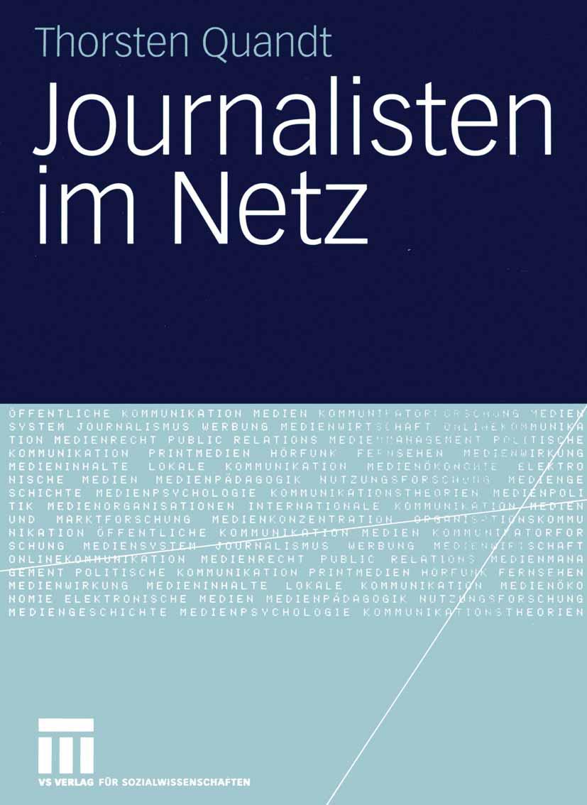 Vorderes Coverbild Journalisten im Netz