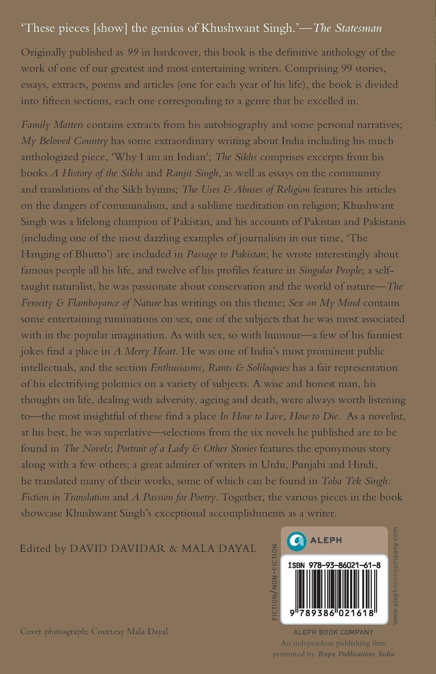 Rückseitencover Unforgettable Khushwant Singh