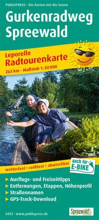 Vorderes Coverbild Gurkenradweg Spreewald 1 : 50 000
