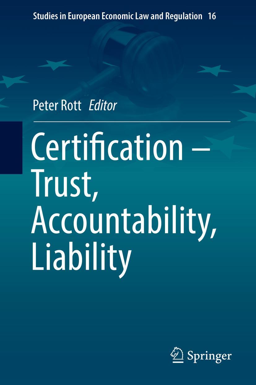 Vorderes Coverbild Certification - Trust, Accountability, Liability