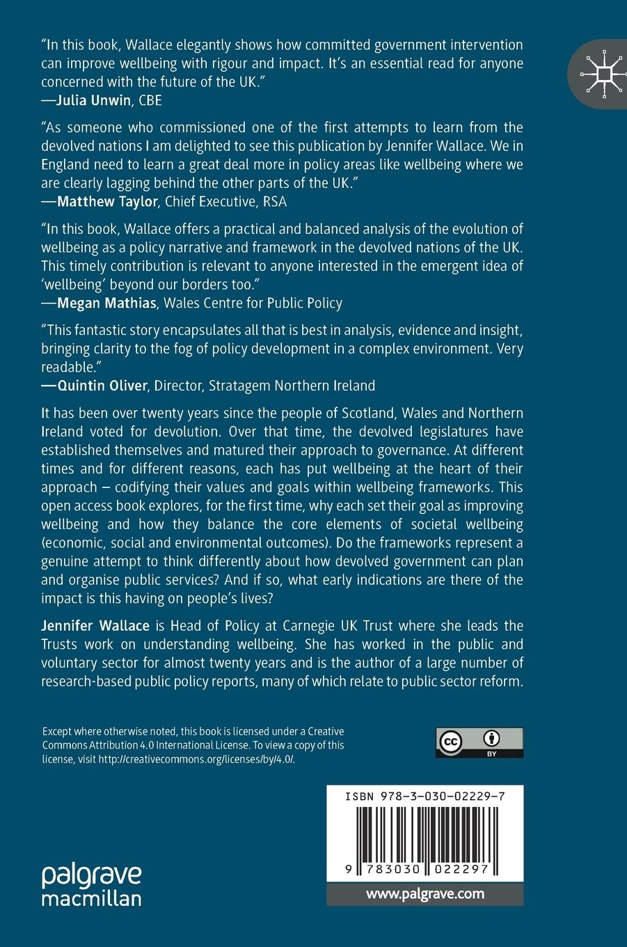 Rückseitencover Wellbeing and Devolution