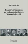 Vorderes Coverbild Biographisches Lexikon zur nationalsozialistischen Wissenschaftspolitik