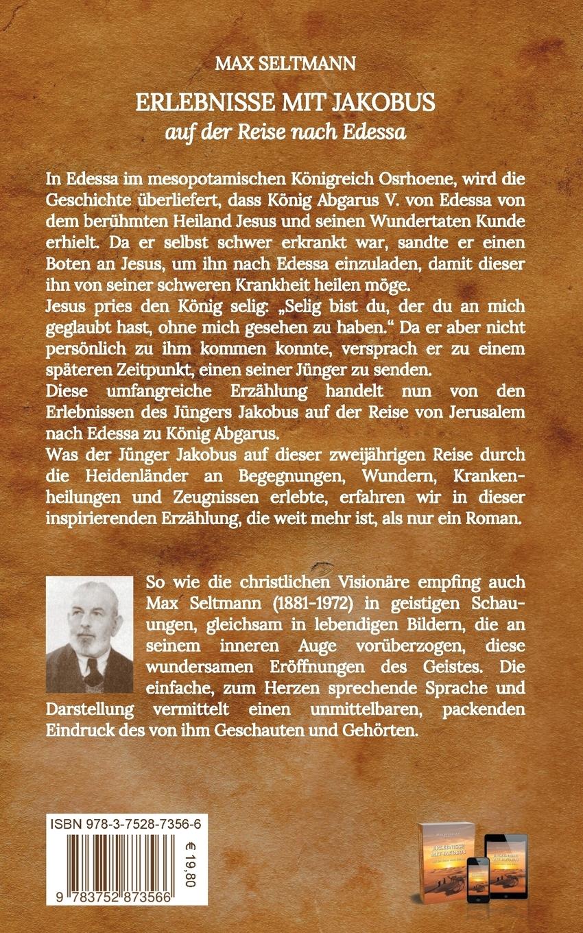 Rückseitencover Erlebnisse mit Jakobus