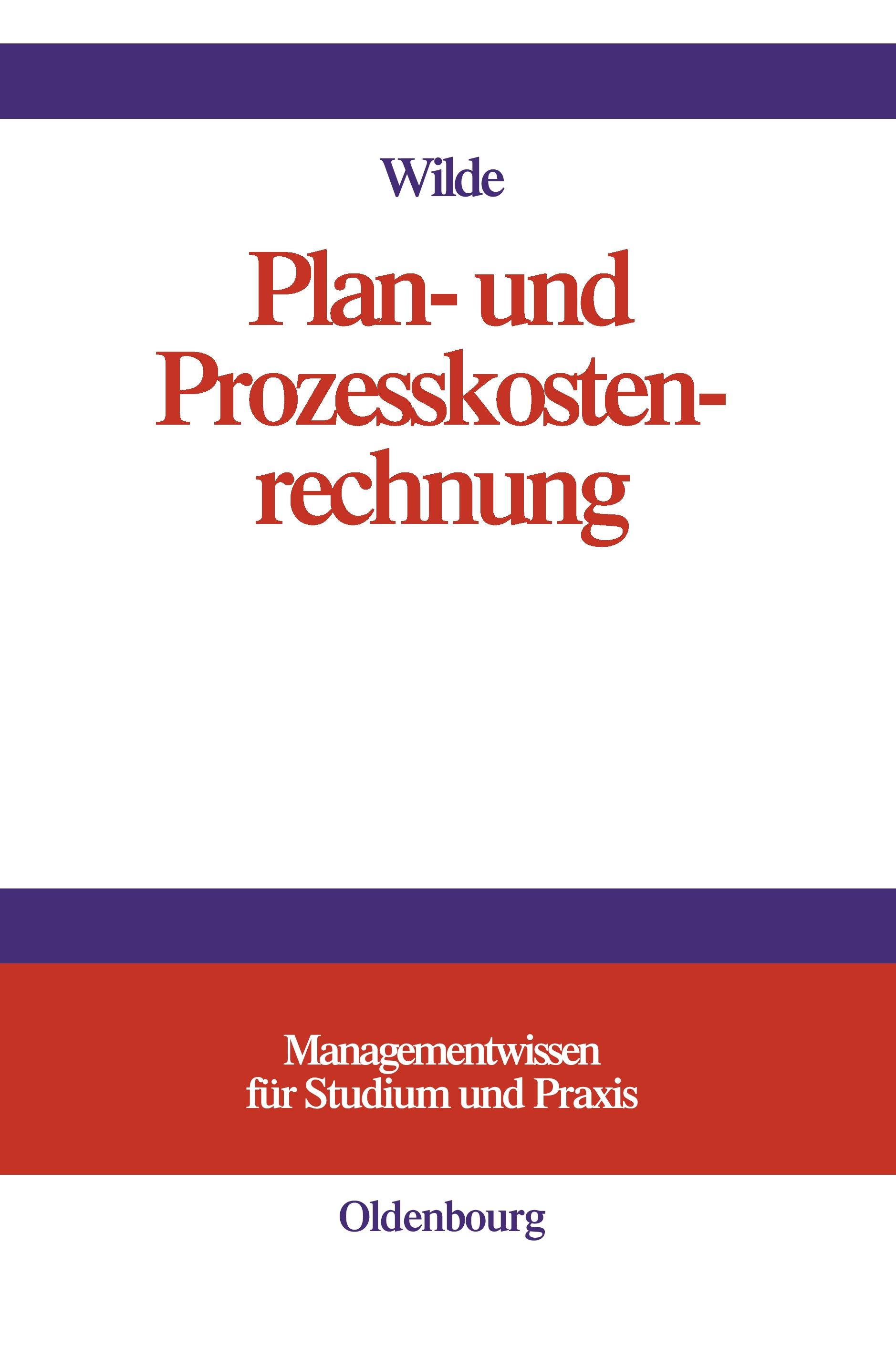 Vorderes Coverbild Plan- und Prozesskostenrechnung