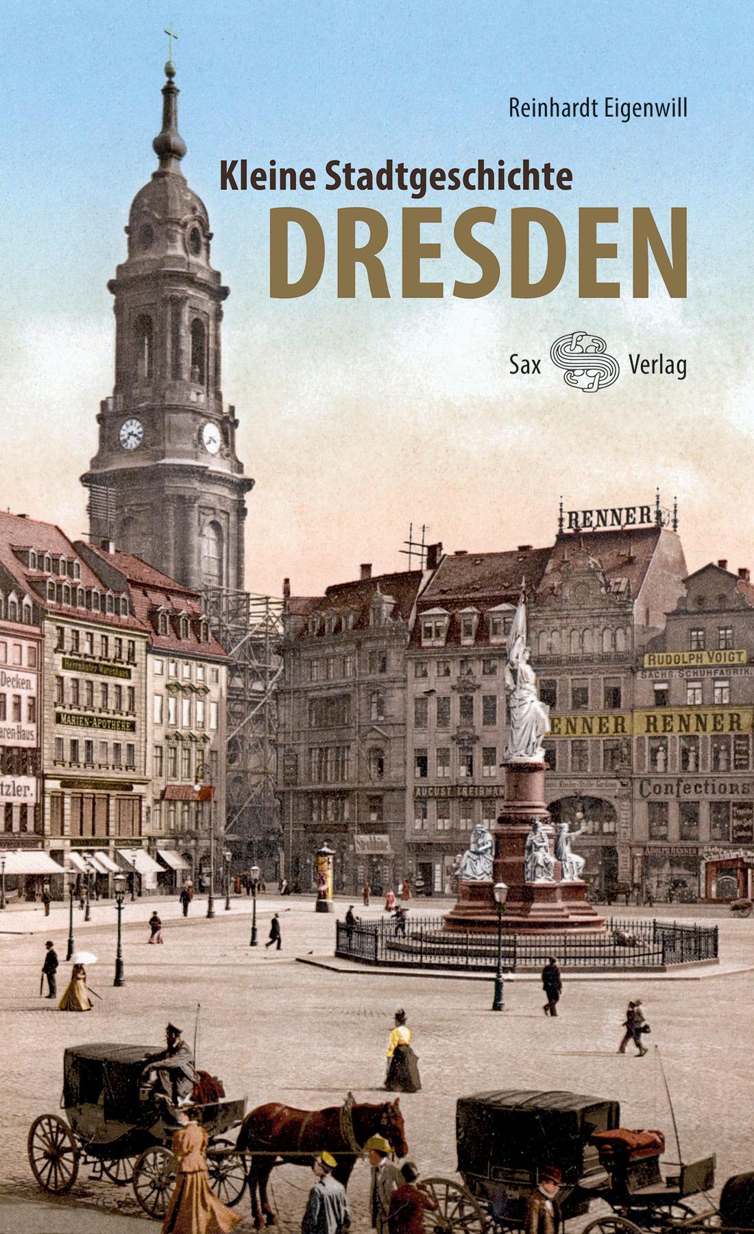 Vorderes Coverbild Kleine Stadtgeschichte Dresden
