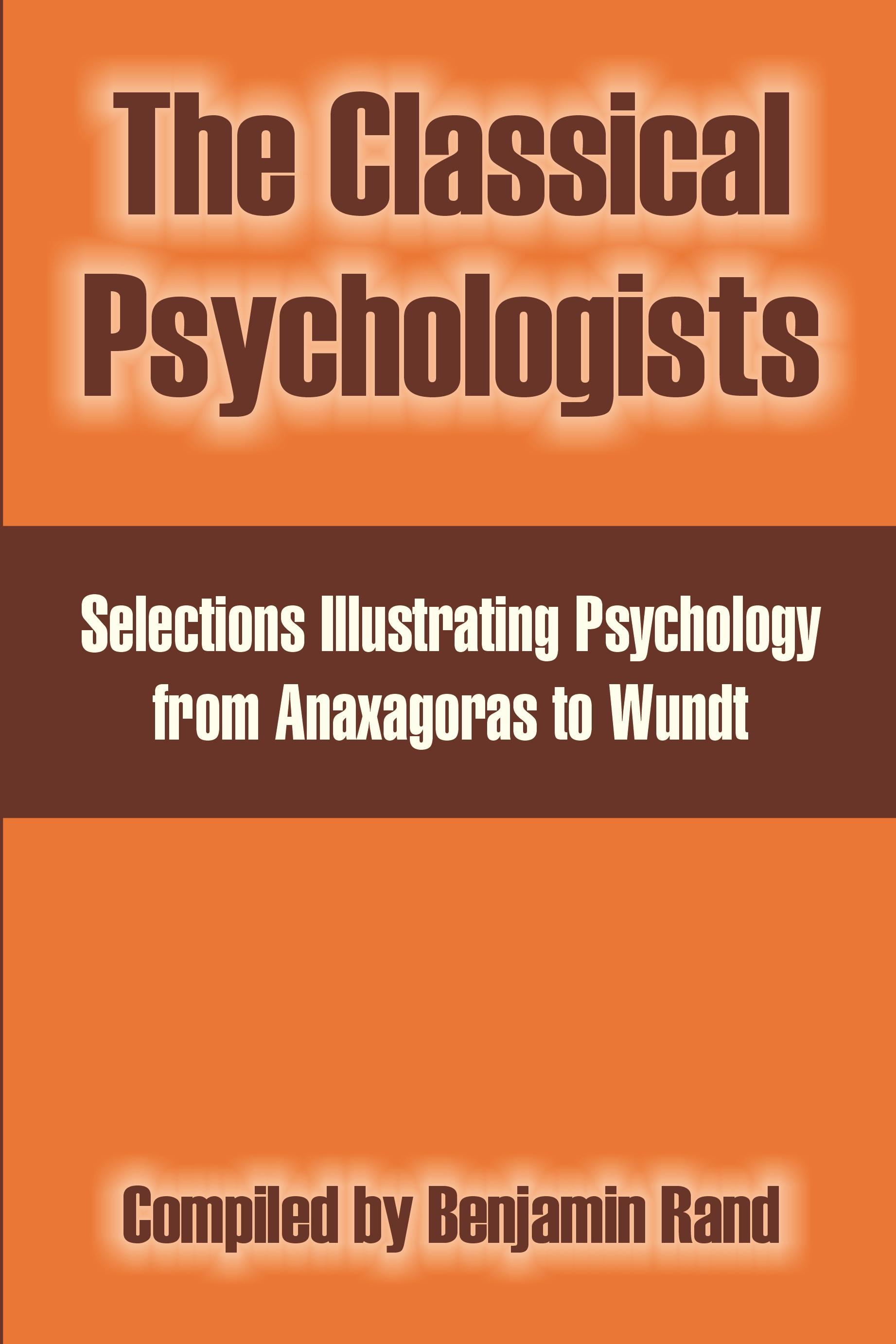 Vorderes Coverbild The Classical Psychologists