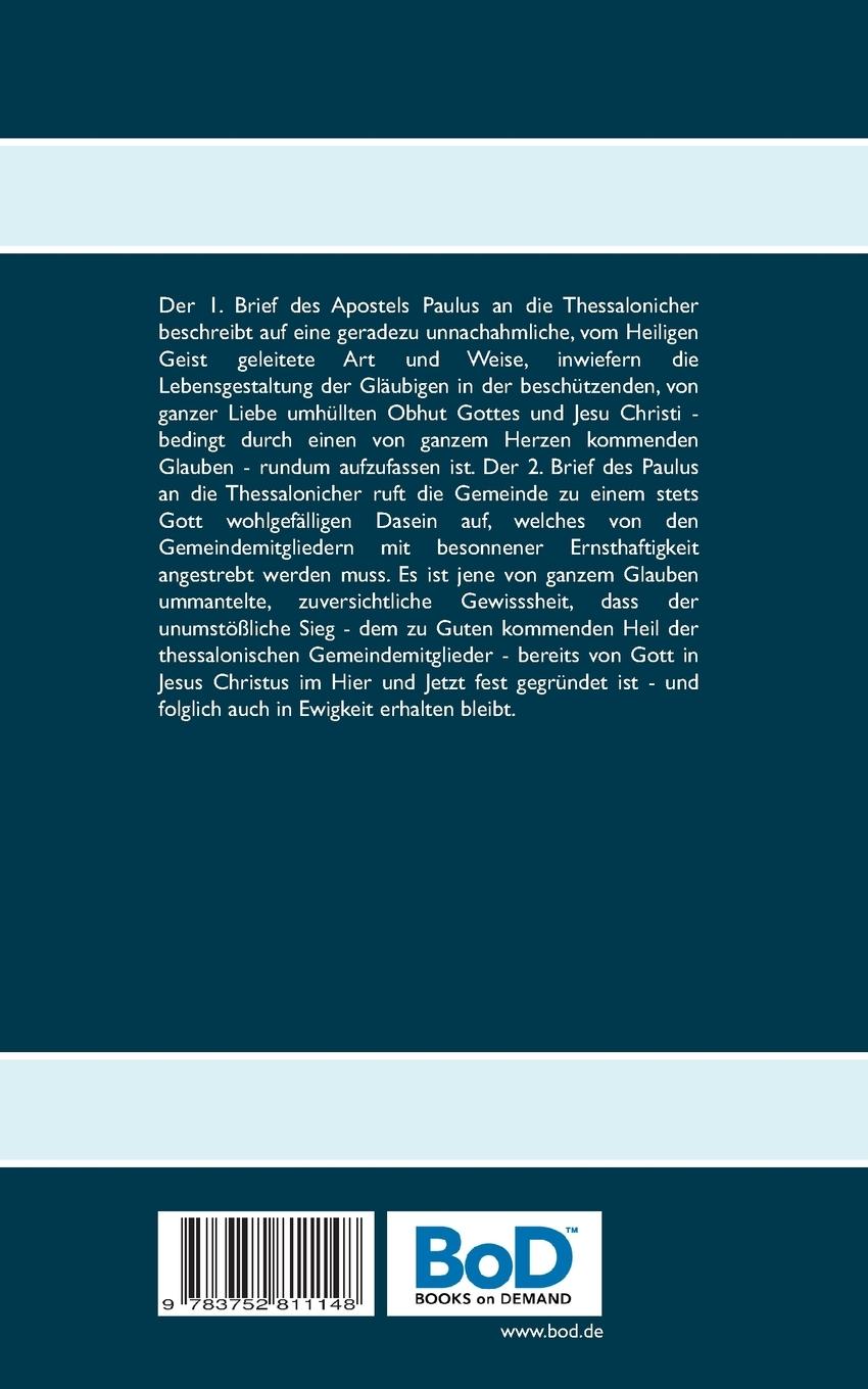 Rückseitencover Die Thessalonicherbriefe