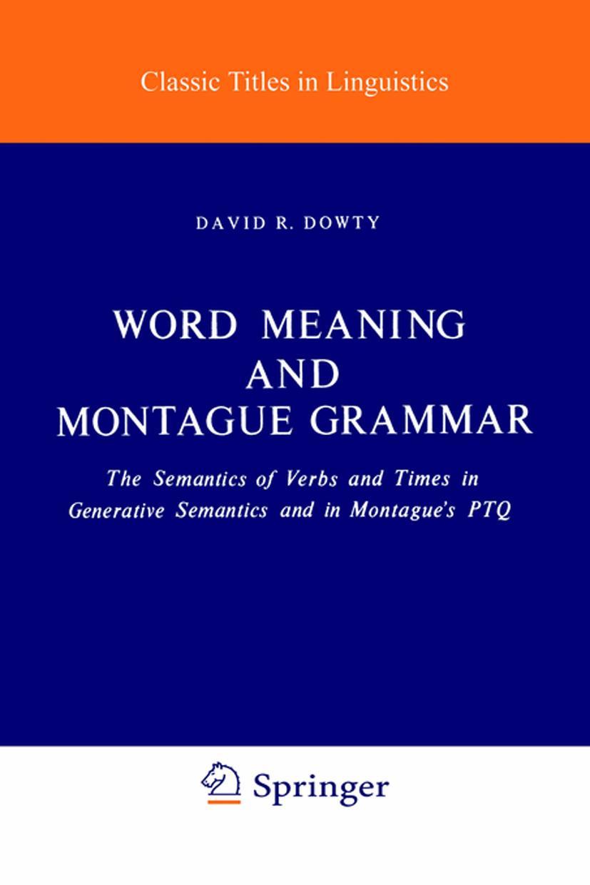 Vorderes Coverbild Word Meaning and Montague Grammar