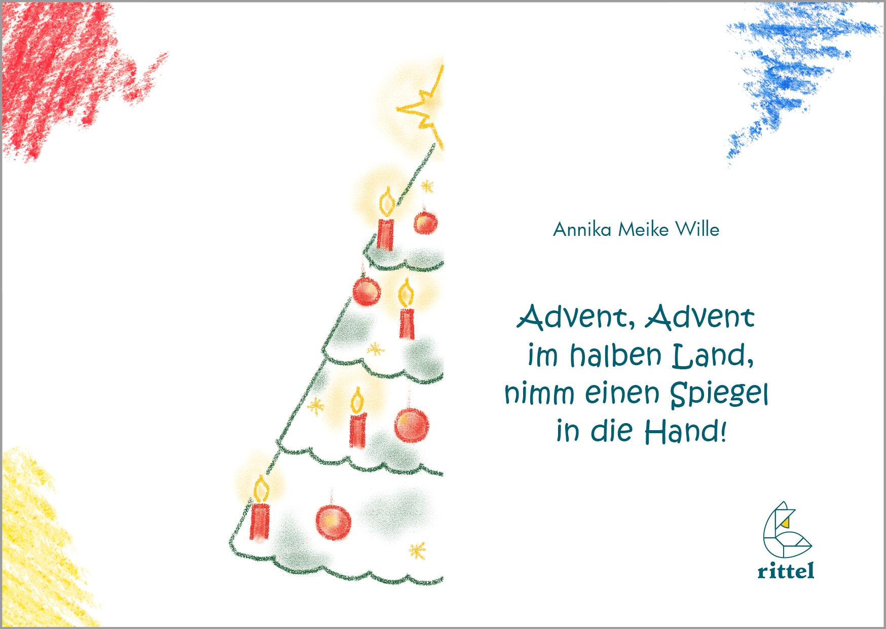 Vorderes Coverbild Advent, Advent im halben Land, nimm einen Spiegel in die Hand!