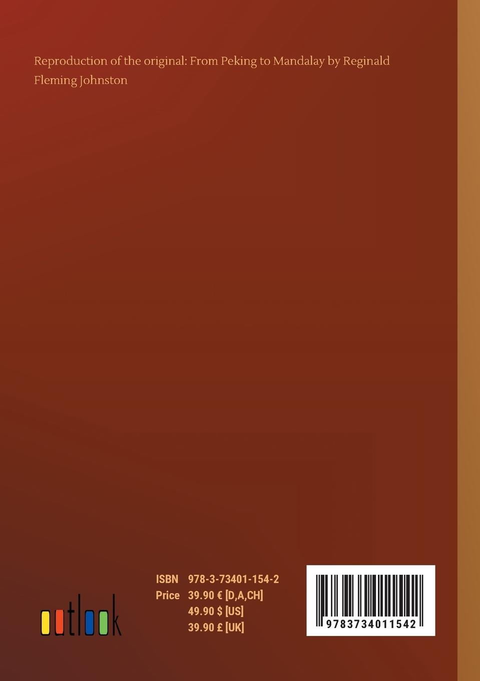 Rückseitencover From Peking to Mandalay