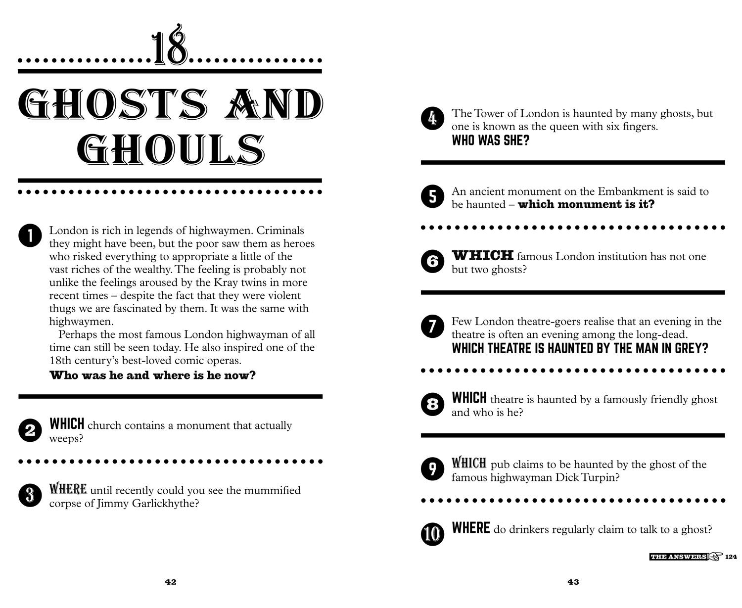 Beispielinhalt (Bild) The Strangest London Quiz Book