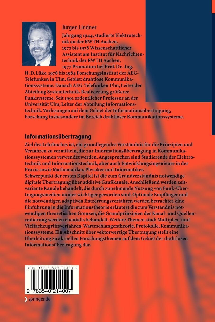 Rückseitencover Informationsübertragung