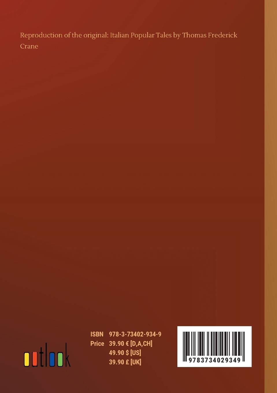 Rückseitencover Italian Popular Tales