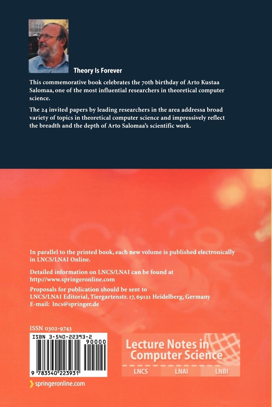 Rückseitencover Theory Is Forever