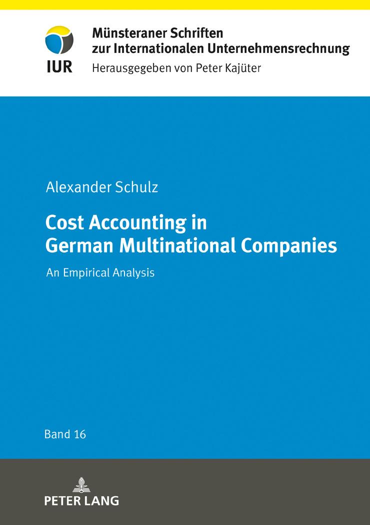 Vorderes Coverbild Cost Accounting in German Multinational Companies