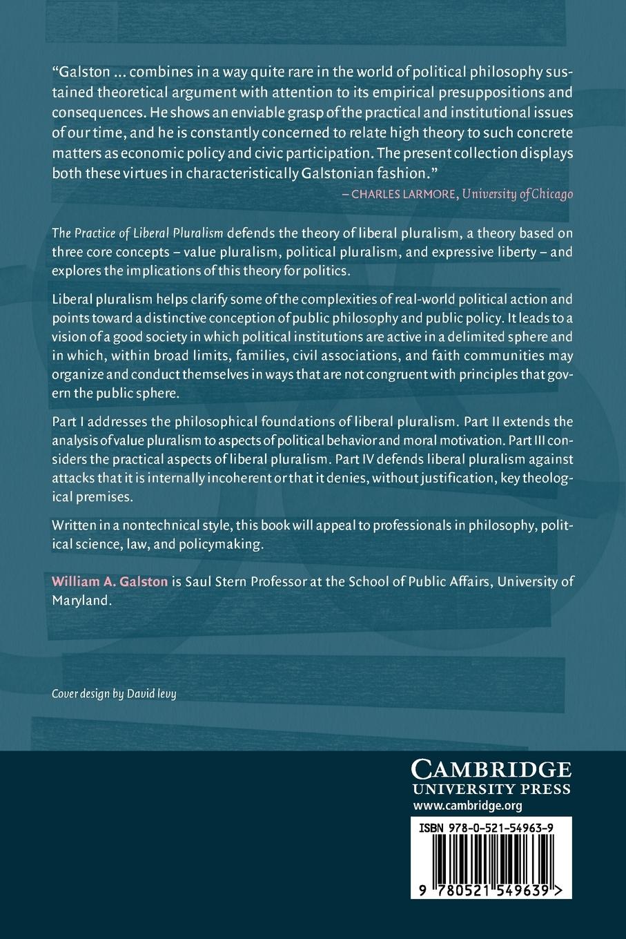 Rückseitencover The Practice of Liberal Pluralism