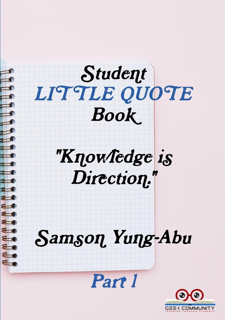 Vorderes Coverbild Student little quote book Part 1