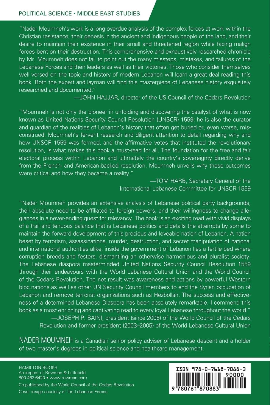 Rückseitencover Lebanese Forces