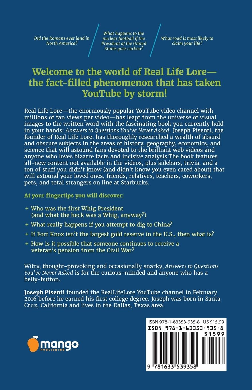 Rückseitencover Answers to Questions You've Never Asked