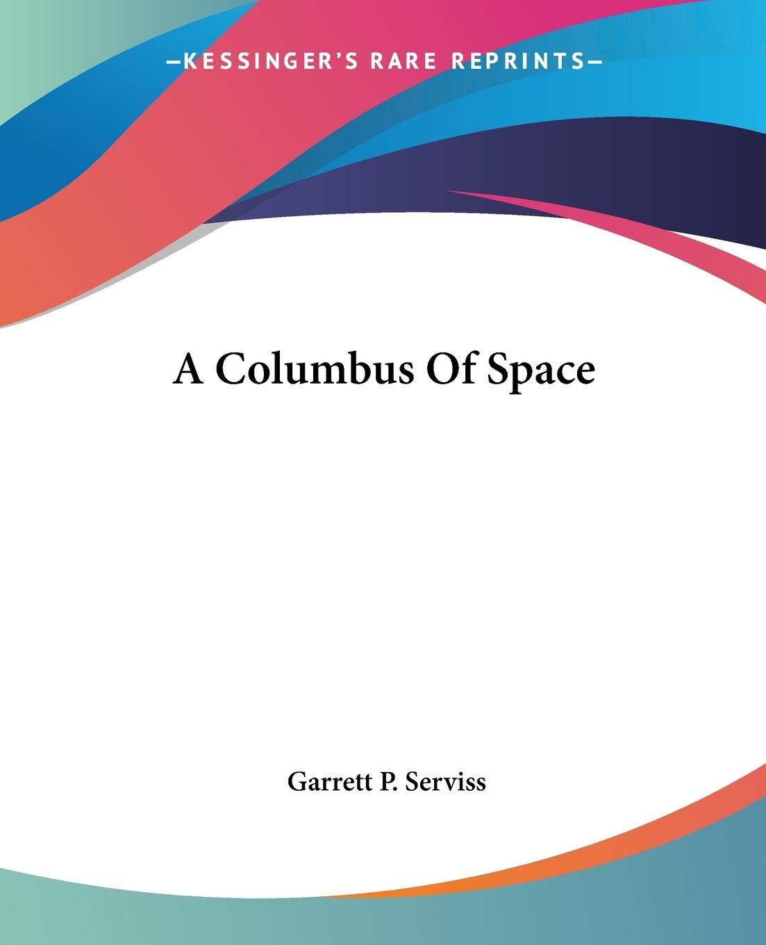 Vorderes Coverbild A Columbus Of Space