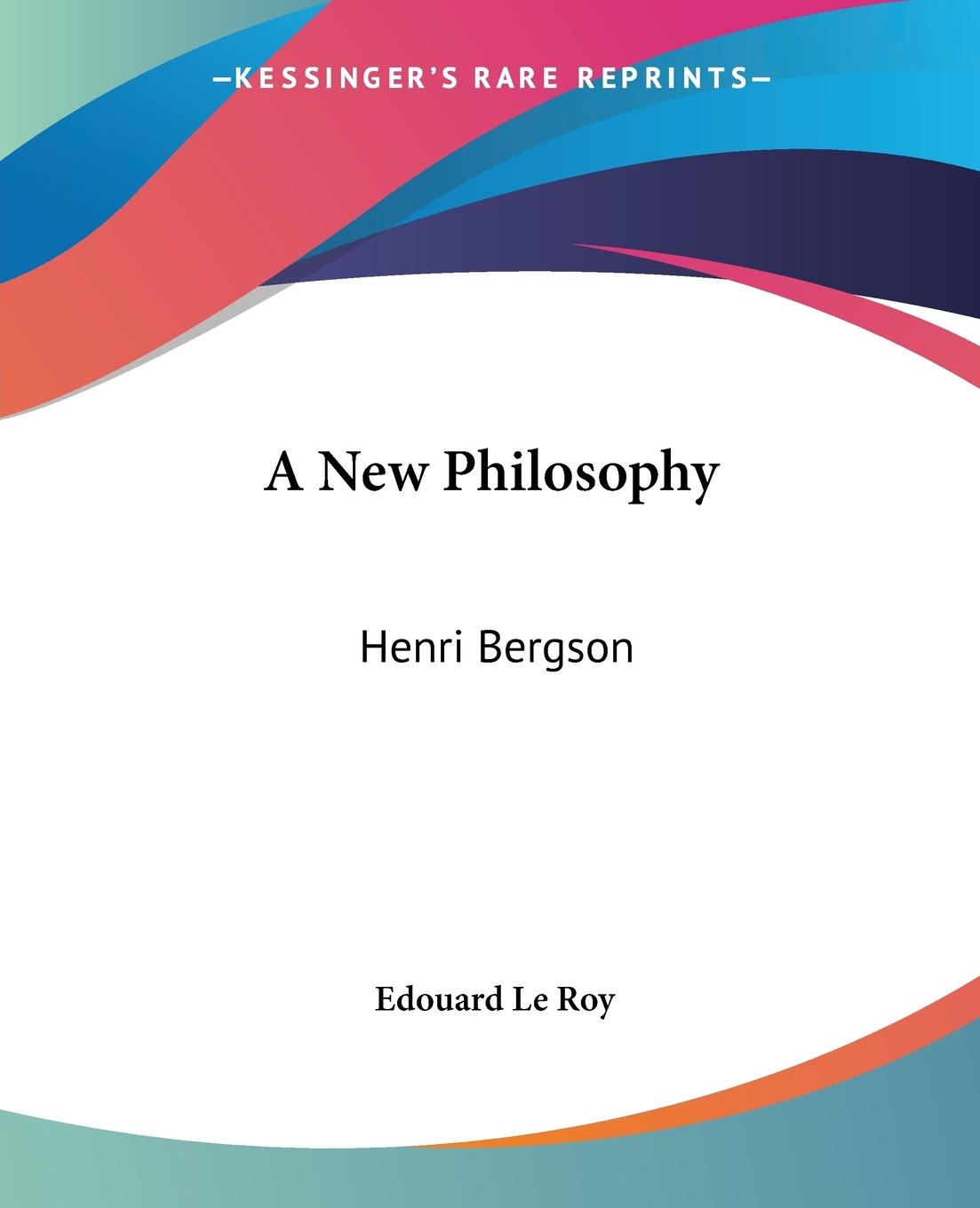 Vorderes Coverbild A New Philosophy