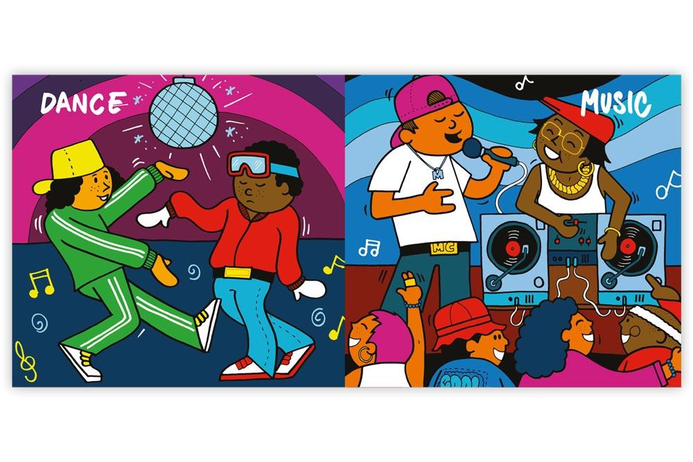 Beispielinhalt (Bild) My First Hip Hop Book