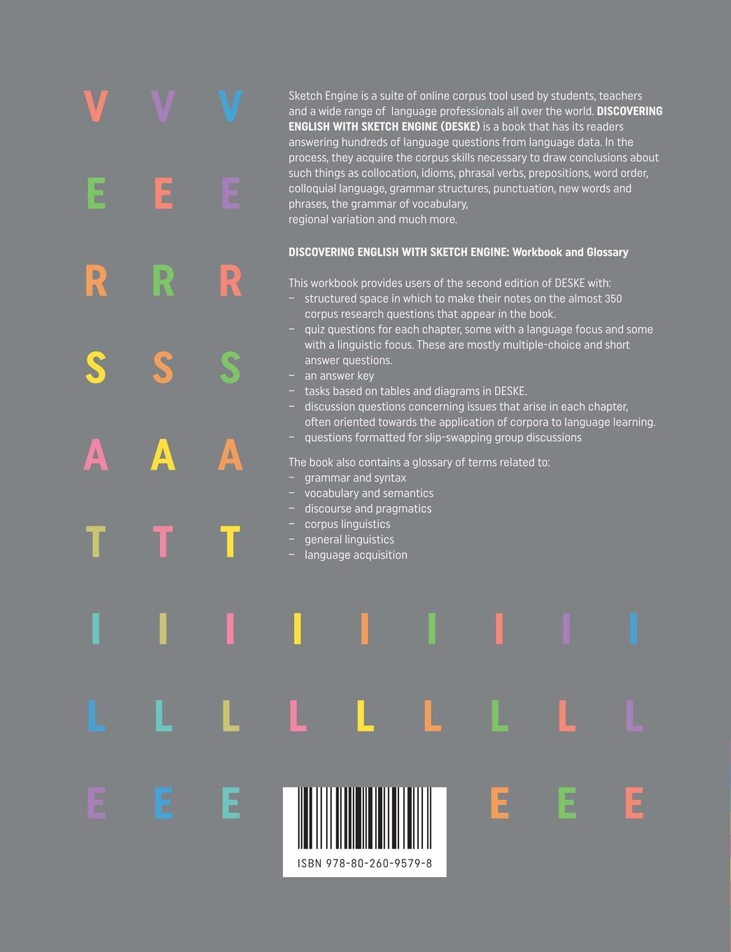 Rückseitencover Discovering English with Sketch Engine Workbook