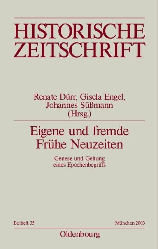 Vorderes Coverbild Eigene und fremde Frühe Neuzeiten