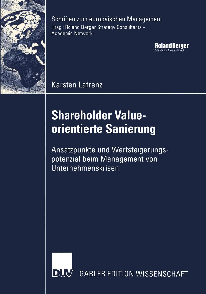 Vorderes Coverbild Shareholder Value-orientierte Sanierung