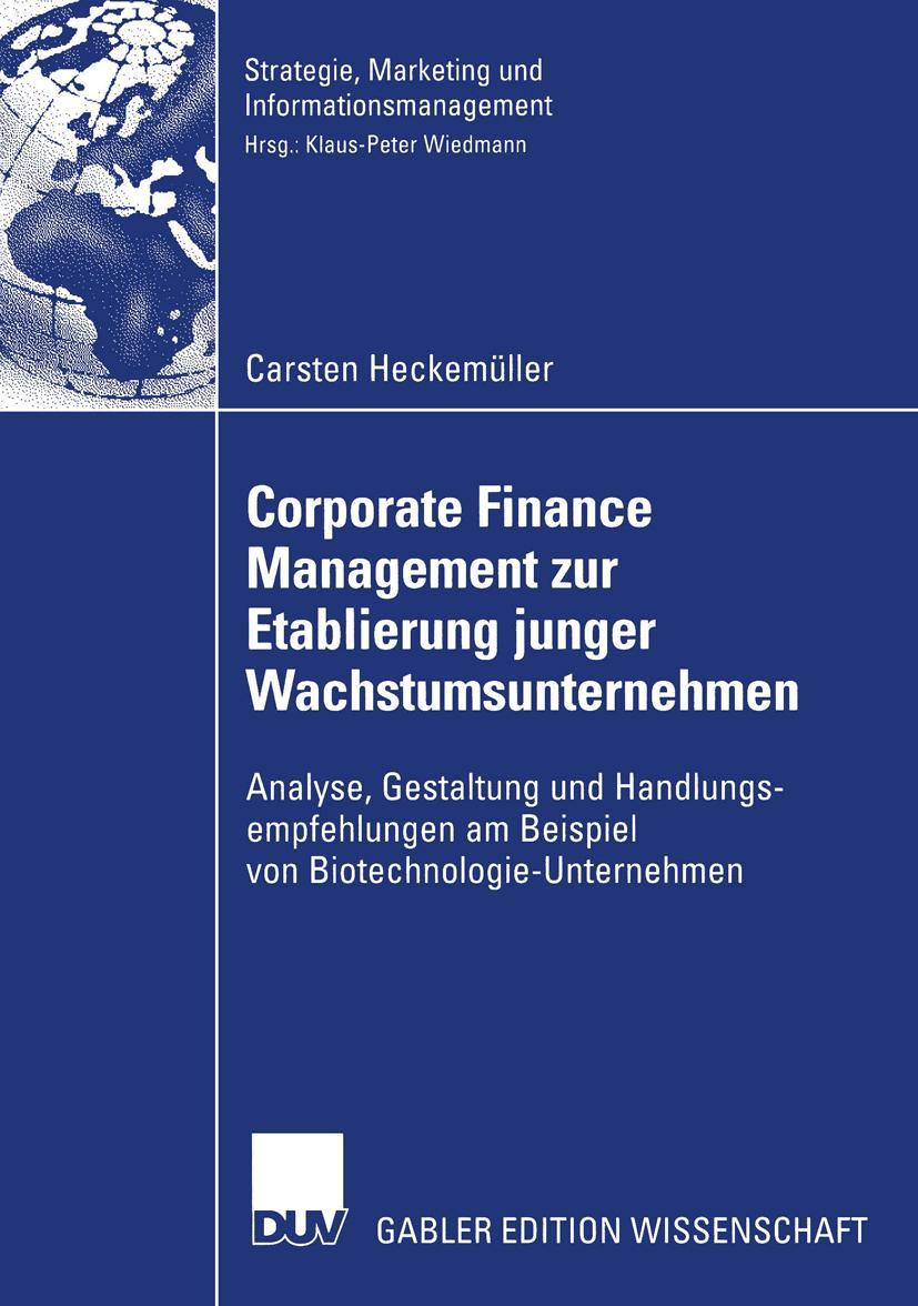 Vorderes Coverbild Corporate Finance Management zur Etablierung junger Wachstumsunternehmen