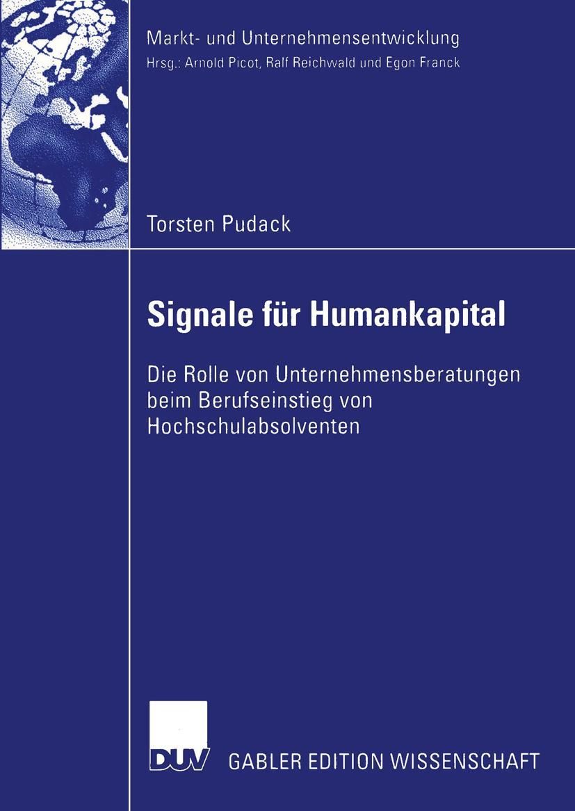 Vorderes Coverbild Signale für Humankapital