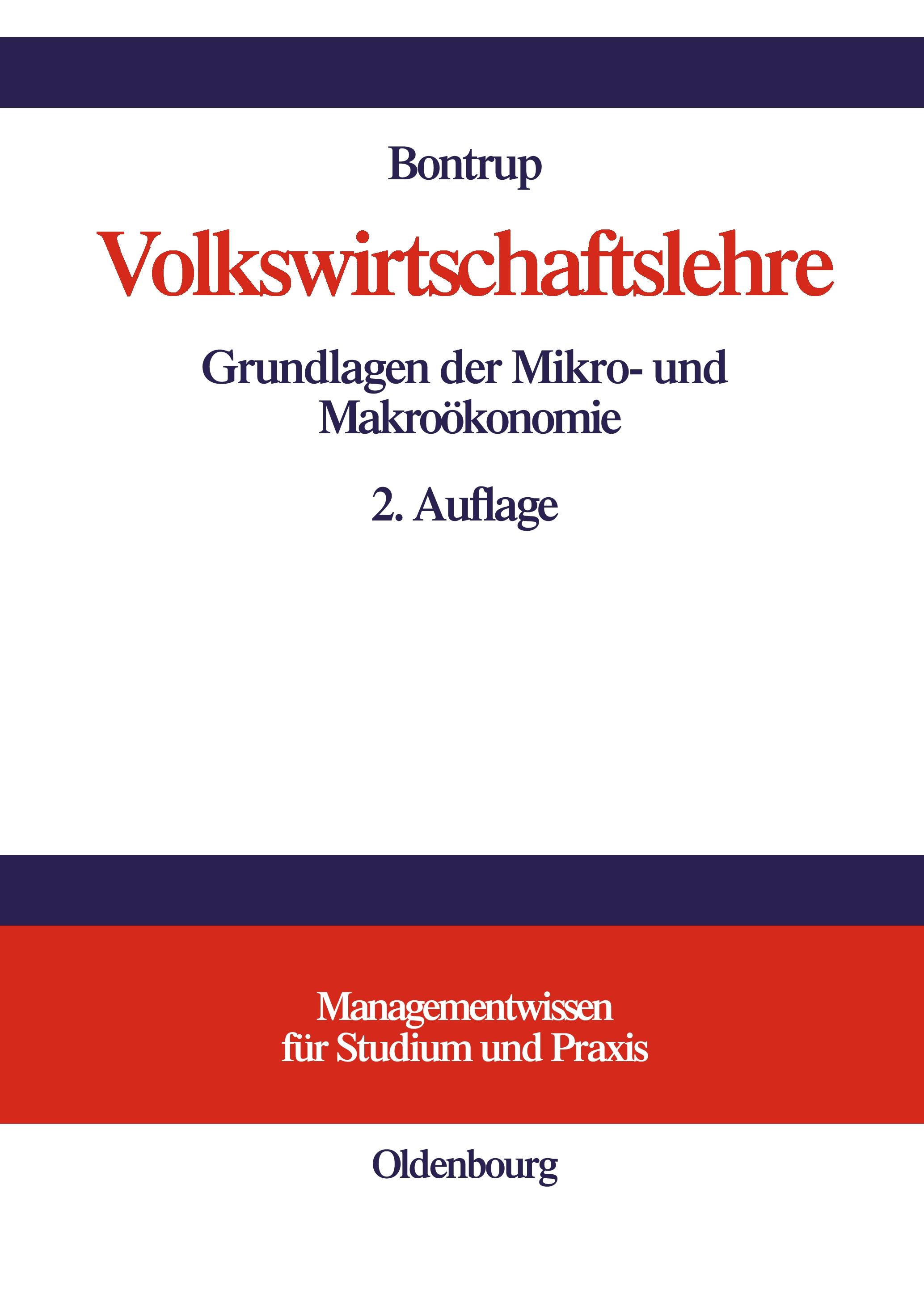 Vorderes Coverbild Volkswirtschaftslehre