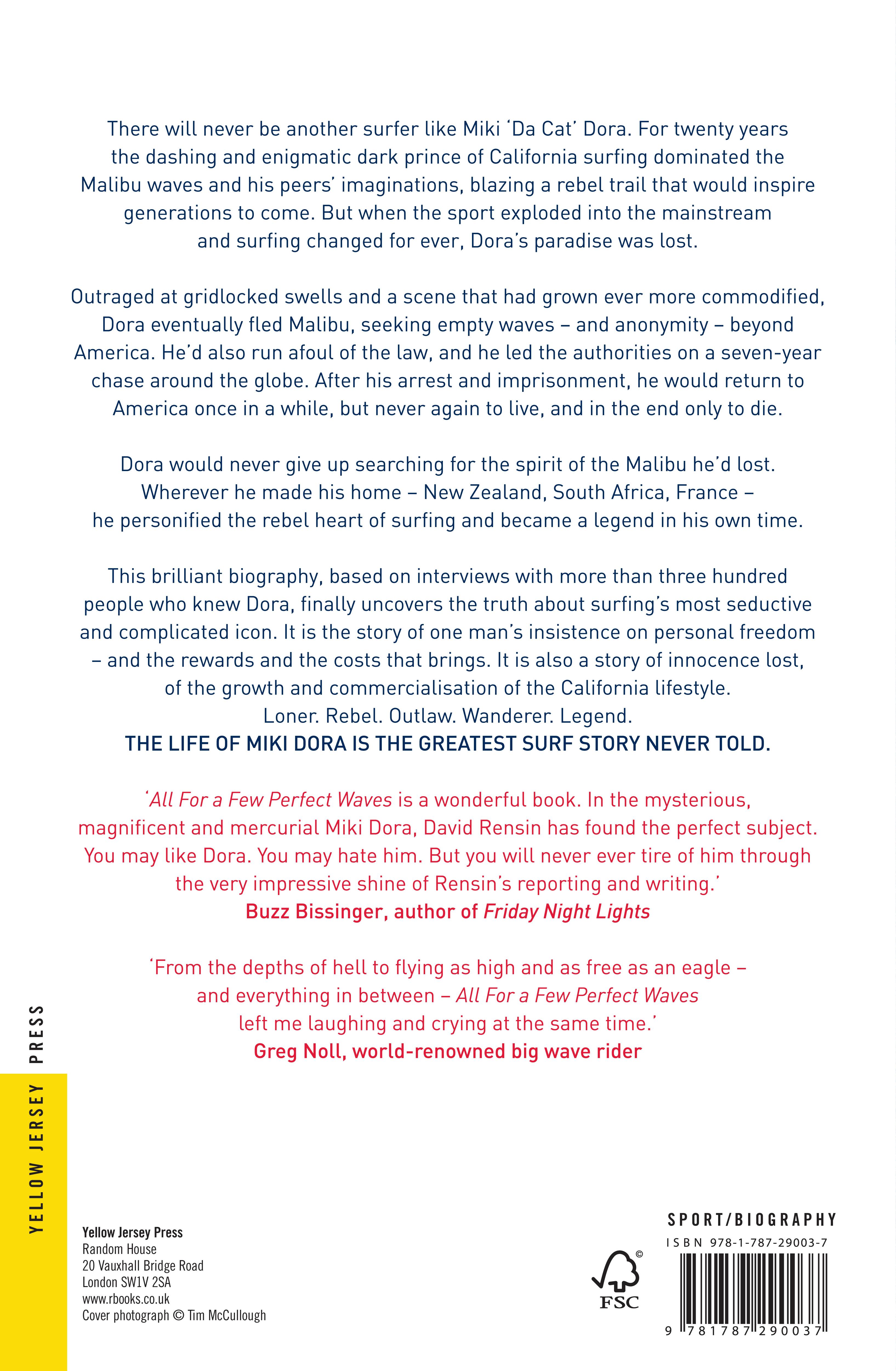 Rückseitencover All For A Few Perfect Waves