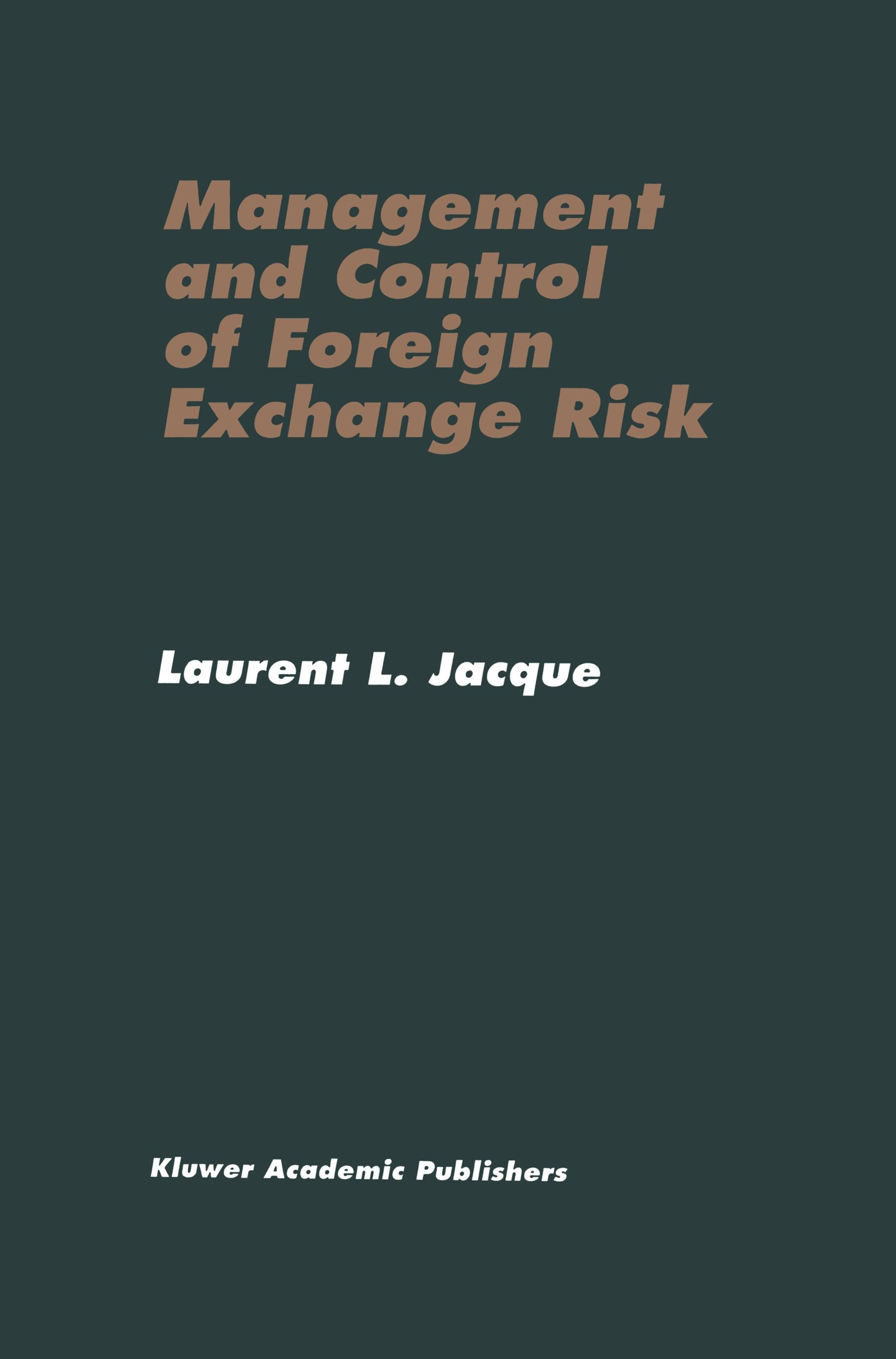 Vorderes Coverbild Management and Control of Foreign Exchange Risk