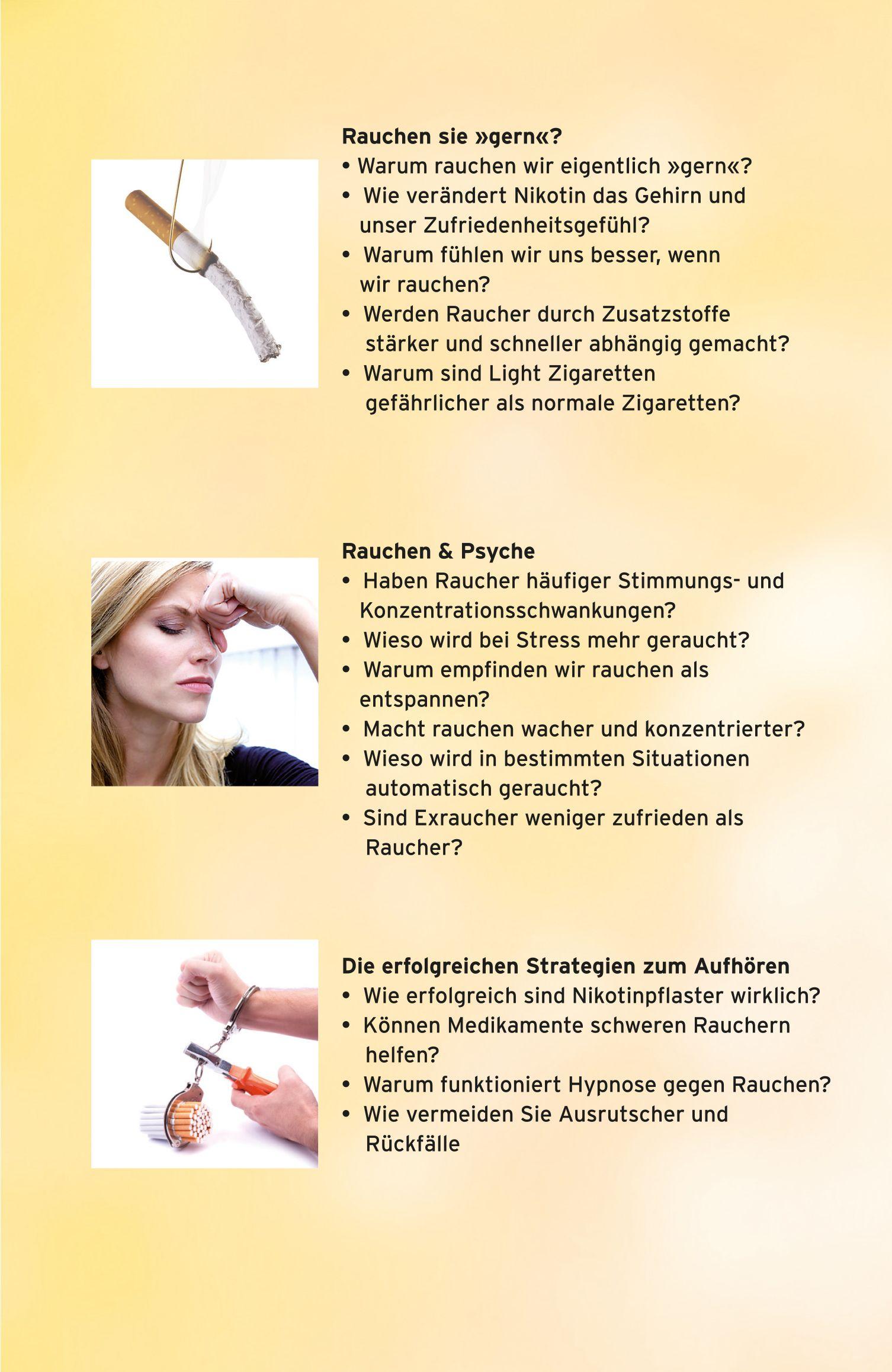 Beispielinhalt (Bild) Ich rauche gern ... und hör jetzt auf