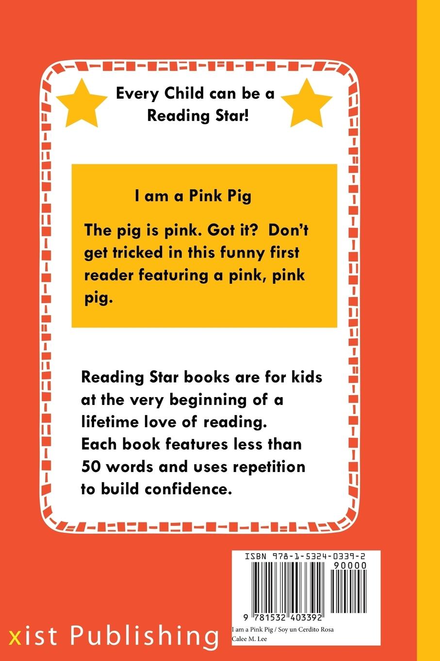 Rückseitencover I am a Pink Pig / Soy un Cerdito Rosa