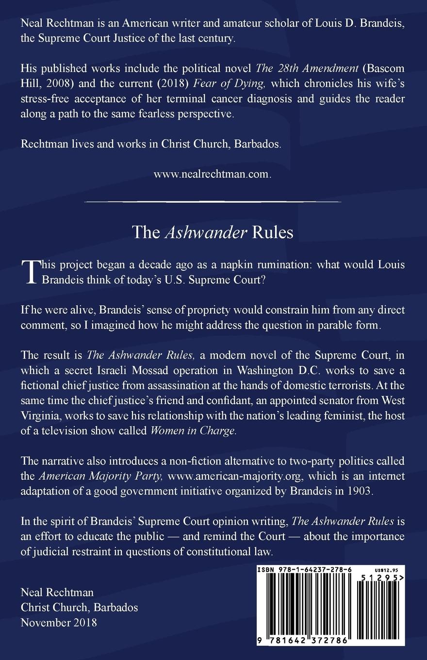 Rückseitencover The Ashwander Rules