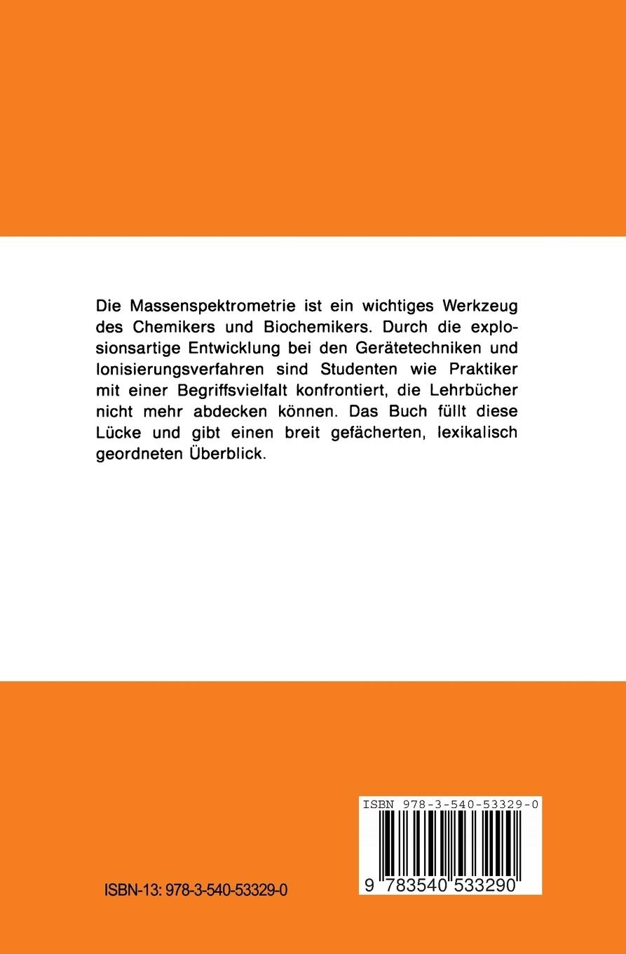 Rückseitencover Massenspektrometrie