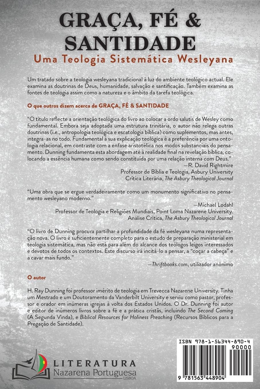 Rückseitencover Graça, Fé & Santidade