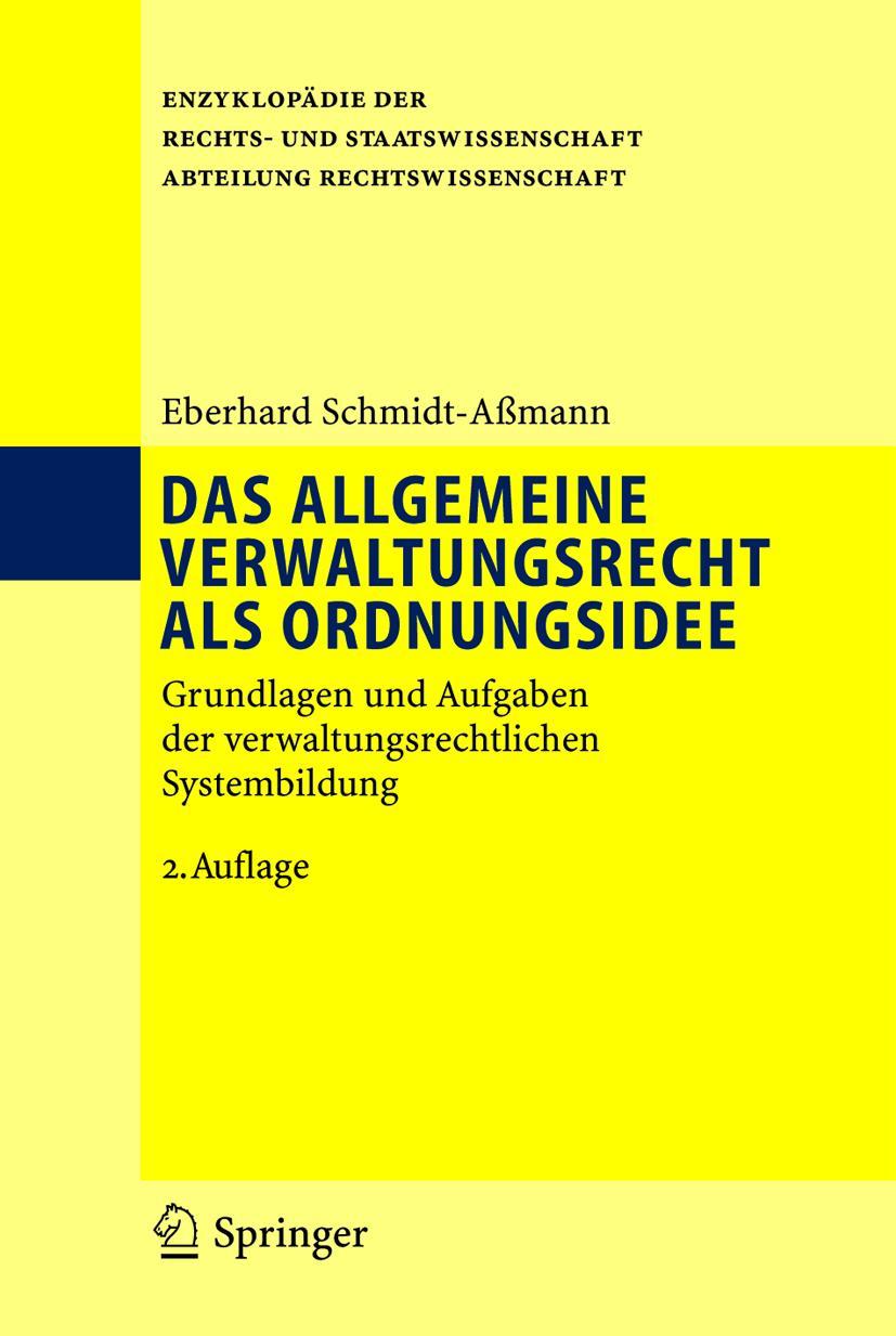 Vorderes Coverbild Das allgemeine Verwaltungsrecht als Ordnungsidee