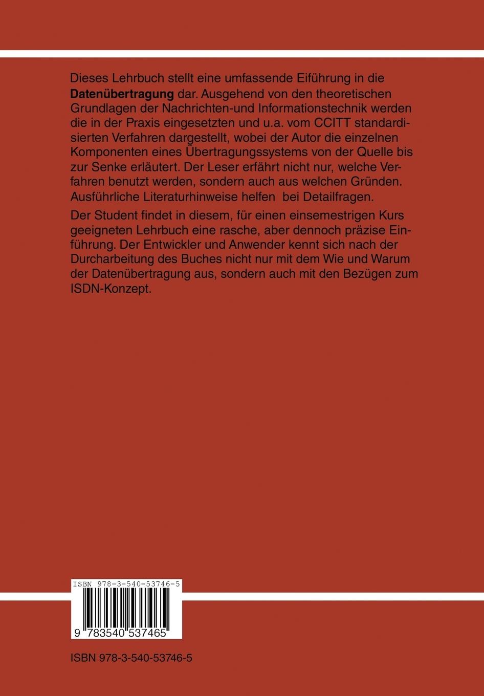 Rückseitencover Datenübertragung