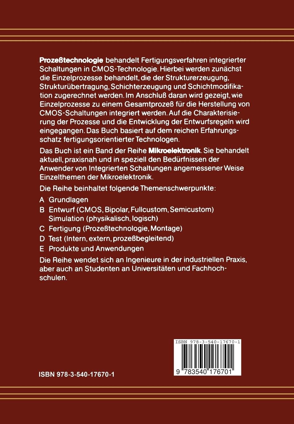 Rückseitencover Prozeßtechnologie