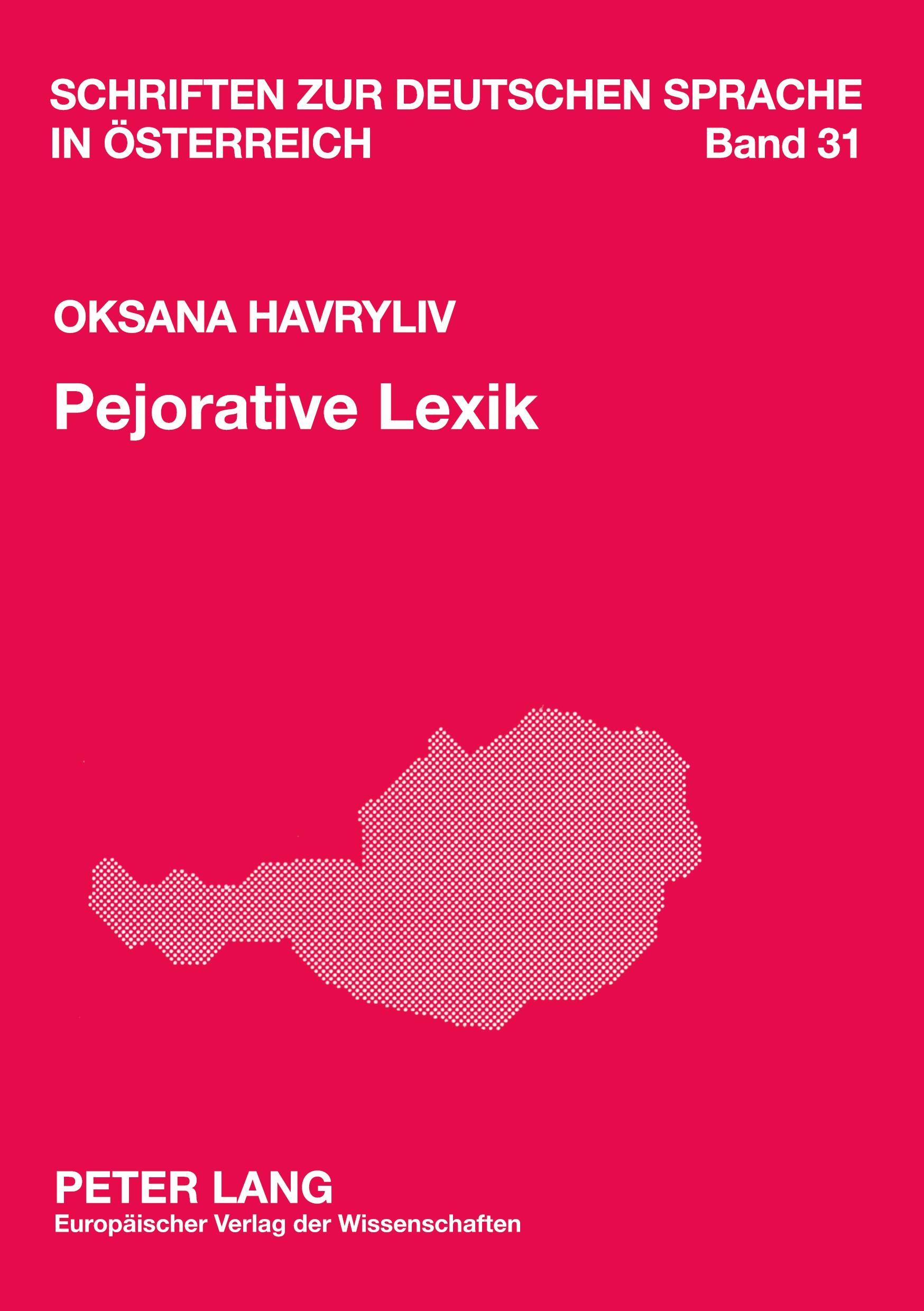 Vorderes Coverbild Pejorative Lexik
