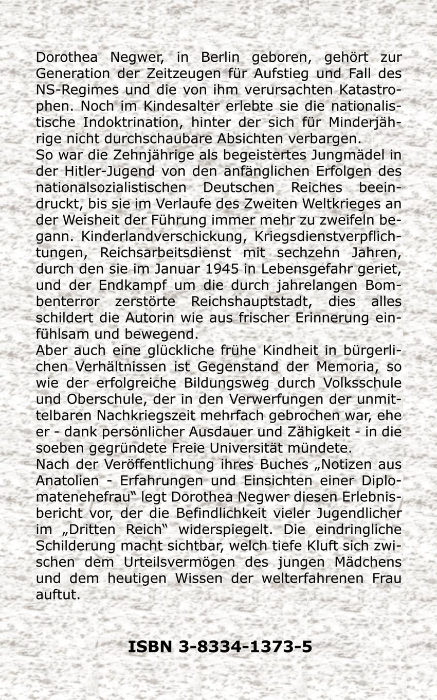 Rückseitencover Das Leben und ich