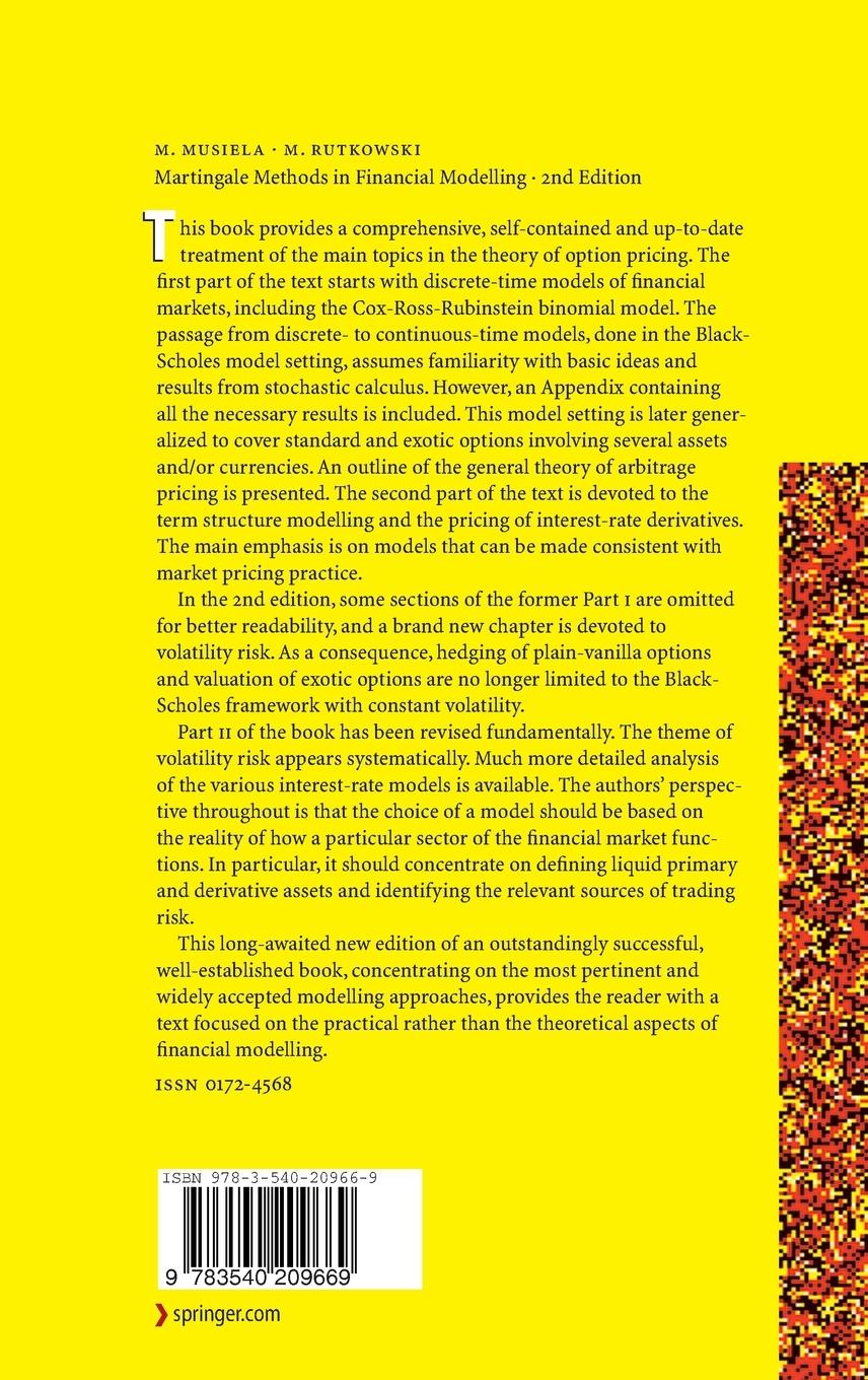 Rückseitencover Martingale Methods in Financial Modelling